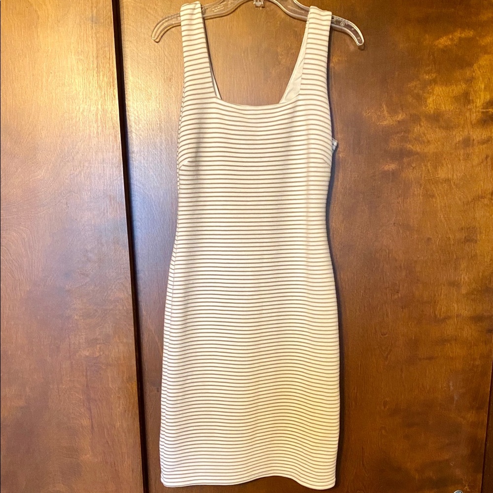 Bar III White-striped dress